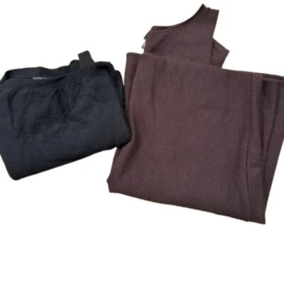 2 Eileen Fisher Merino Wool Sweaters With Holes For Upcycle Recycle Cutter Craft - Image 1 of 4