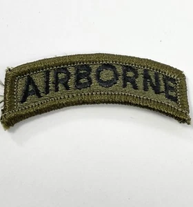 U.S. Army Airbourne grün Militär bestickt Patch gedämpft 2,25" - Bild 1 von 2