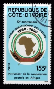 Ivory Coast Cote D'Ivoire 1990 Pan African Postal Union SG1003 Used CTO - Picture 1 of 1