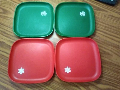 Tupperware Platos Cuadrados Platos de Navidad Foto 1 de 4