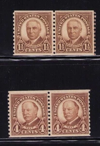 686-687 Harding, Taft Coil Stamp Pars MH 1930 - Bild 1 von 3