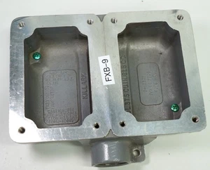 FXB-9 Killark SPLICE BOX 1 inch 2 GANG DEAD END - Picture 1 of 3