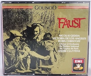 Gounod Faust 3 CD Box Set Gedda De Los Angeles Christoff Gorr Cluytens Opera EMI - Picture 1 of 11