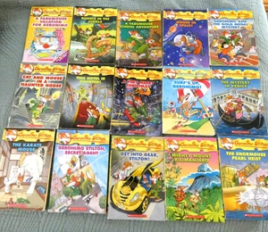 Geronimo Stilton books lot 15 Childrens' books Paperback Scholastic Nice - Picture 1 of 3