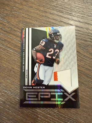 2010 Panini Epix #74 Devin Hester Jerseys Prime Black #/50 - Image 1 of 2
