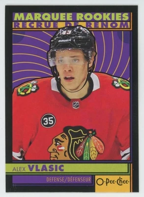 2022-23 O-PEE-CHEE Alex Vlasic RC ROOKIE RETRO BLACK /100 - Image 1 of 2