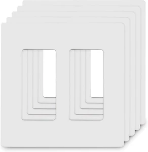 Nuovo con scatola! 5 Pz Piatti da Parete Infrangibili 2 Velocità Decorazione Senza Viti Bianco Lucido SPEDIZIONE GRATUITA! - Foto 1 di 5