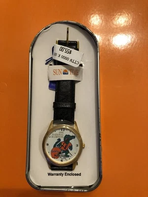 Reloj Sun Time 1996 Florida Gators National Champions Nuevo en caja Foto 1 de 4