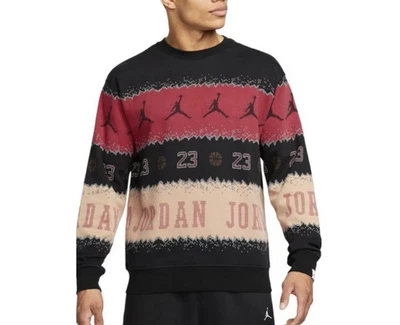 Nike Men’s Large Jordan Fleece Crew Christmas Sweatshirt Holiday FD7463-687 L - Image 1 of 4