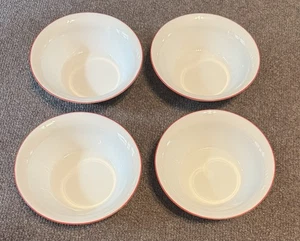 4 Harmonia Bowls With Red Stripe On Edge Made In Spain - Picture 1 of 3