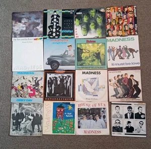 MADNESS 16 7" SINGLE RECORDS JOBLOT- BAGGY TROUSERS, OUR HOUSE, HOUSE OF FUN - Picture 1 of 9