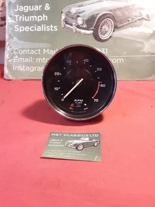 Triumph Tr6 Tachometer R.P.M 355.1Gauge Smith's Working Condition - Picture 1 of 3