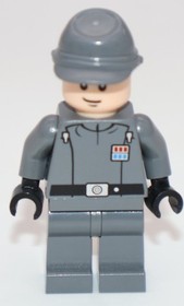 Lego Star Wars IMPERIAL OFFICER w/ Smile Calvary Kepi - Minifigure 7264