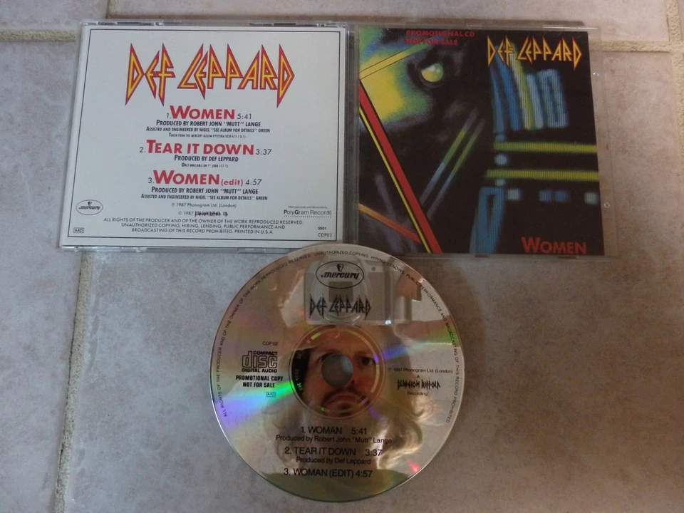 Def Leppard Women Early West German Press CD Single Mega Rare!!! Foto 1 de 1