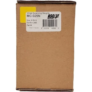 Perfect Equipment MC025N Coated Lead Wheel Weight 0.25 oz - Box of 25 - Picture 1 of 1