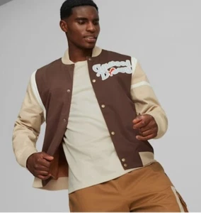 PUMA Men's Size Medium Childhood Dreams Basketball Varsity Jacket Reversible - Picture 1 of 16
