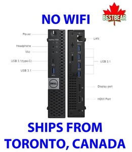 Dell OptiPlex 7050 Micro MFF Core i5-6500T 16GB RAM 256GB SSD USB-C Mini Tiny PC - Picture 1 of 3