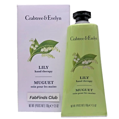 Crabtree & Evelyn Lily Hand Therapy Cream Full Size 3.5oz/100g Sealed New In Box - Image 1 of 4