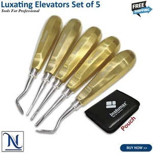 Dental Luxating Elevators PDL Periotome Luxation Root Extracting Extraction Kit - Picture 1 of 9