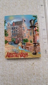 Amsterdam 2" X 3" Fridge / Locker Magnet. The Netherlands Europe - Picture 1 of 4