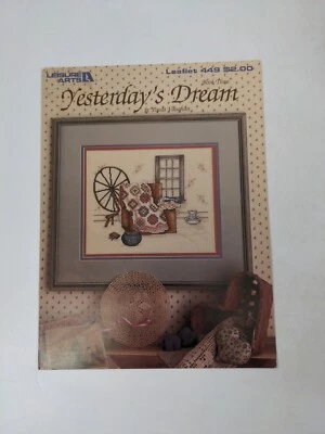 Vintage 1986 Leisure Arts Yesterday's Dream Counted Cross Stitch Leaflet 449 - Image 1 of 3