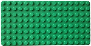 LEGO 1 x GREEN BASEPLATE 8 x 16 - bb0031 - RELEASED 1971 to 1975 - Picture 1 of 2