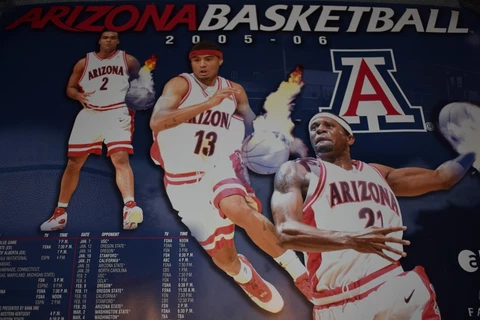 ARIZONA WILDCATS 2005-06 MENS BASKETBALL POSTER Cover