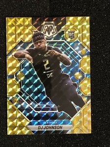 2023 Panini Mosaic D.J. Johnson Reactive Yellow Rookie RC Panthers #314