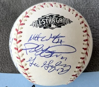 2011 AL Team assinado All Star Game Rawlings beisebol Verlander Konorko Lester HOF - Imagem 1 de 4