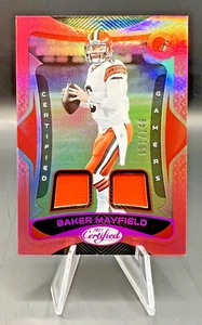 Baker Mayfield 2021 Certified Gamers Player/Game Worn Dual Mem Bookend 1/149 - Bild 1 von 3