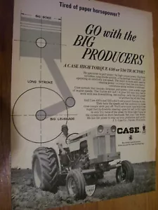PÁGINA DE PUBLICIDAD JI CASE CO DE COLECCIÓN - 430 y 530 tractores - 1966 - Imagen 1 de 1