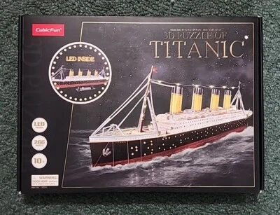 New and Sealed CubicFun 3D Puzzle RMS Titanic Ship Toy Model Kit 266 Pcs - Image 1 of 2