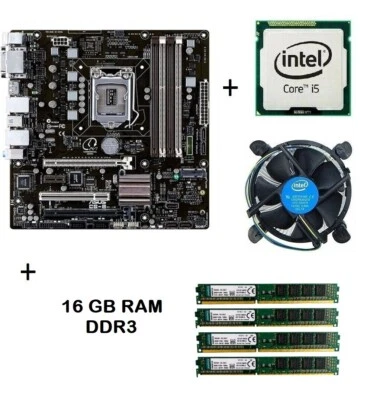 Kit Asus Scheda Madre socket lga 1150 cpu processore Intel quad i5 4570 16gb ram - Bild 1 von 3
