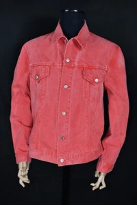Chaqueta de camionero para hombre 00s Levi's 70500 9163 roja lavada talla XL - Imagen 1 de 10