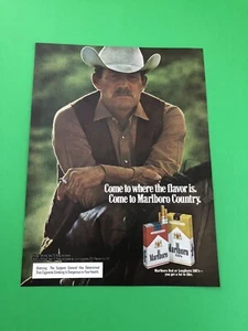 MARLBORO CIGARETTES ORIGINAL VINTAGE 1 PAGE PRINT AD PRINTED ADVERTISEMENT AA11 - Picture 1 of 1