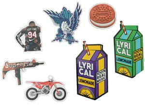 Lyrical Lemonade OG Vinyl Carton + Supreme Bike Nike 94 Cookie Lot 7 Stickers - Picture 1 of 8