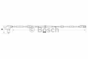 NEW FRONT AXLE ABS WHEEL SPEED SENSOR OE QUALITY REPLACEMENT BOSCH 0265006389 - Picture 1 of 4