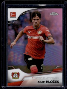 2022-23 Topps Chrome Bundesliga Pink Refractor /75 Adam Hlozek Leverkusen - Bild 1 von 2