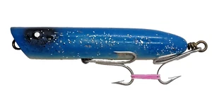 Vintage Creek Chub 1934 Striper Striker Topwater Fishing Lure Blue Flash Plastic - Picture 1 of 2