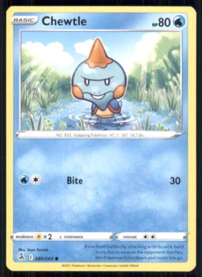 SWSH08: Fusion Strike #080/264 Chewtle - Image 1 of 2