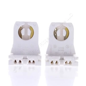 2-Pack Leviton Fluorescent Lamp Holder Light Socket G13 Base T8 T12 Medium 13351 - Picture 1 of 8