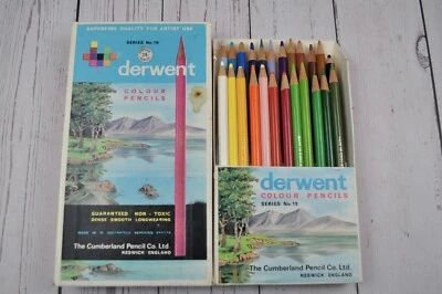 Lápices de Colores Derwent 24 Unidades Vintage Serie Nº 19 Usados 24 Colores  Foto 1 de 4