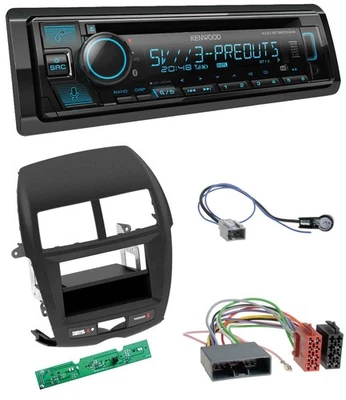 Kenwood Bluetooth USB CD MP3 DAB Autoradio für Mitsubishi ASX (2010-2014) - Bild 1 von 4