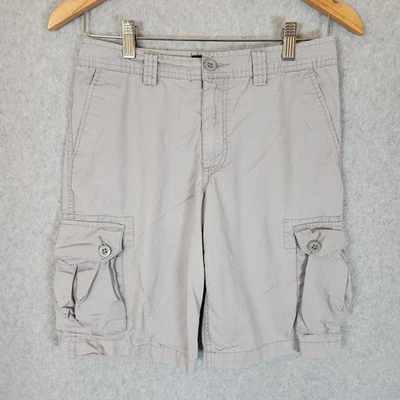 Polo Ralph Lauren Boys Cargo Shorts Size 16 Gray 100% Cotton EUC Casual Flat - Image 1 of 4