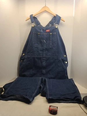 Mens Overalls Dickies Jeans Size 44 x 32 SUPER nice dark blue gently worn - Image 1 of 4