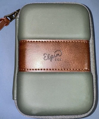 Elgin Bluetooth Earbuds Case Green Brown - Image 1 of 3