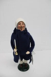 Byers Choice 2003 Dickens Christmas Carol Scrooge in Blue Robe with Candle - Photo 1/8