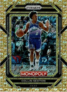 2022-23 Panini Prizm Monopoly #85 Collin Sexton Gold Money Shimmer #/500 - Picture 1 of 2