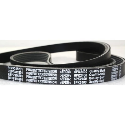 For Cadillac XTS Drive Belt 2014 2015 2016 Serpentine Belt 6 Ribs 0.82 in. Top W - Image 1 of 4