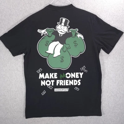 Monopoly Zapato Palacio Ganar Dinero No Amigos Bailarina Manga Corta Camisa Para Hombres Grande Foto 1 de 4